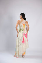 Ivory Cord Set in Crepe with Sequins &  Beat Work