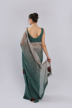 Green Lycra Saree