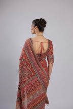 Red Georgette Saree