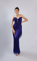 Royal Blue Lycra Gown