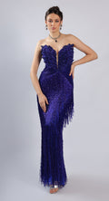 Royal Blue Lycra Gown