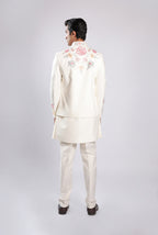 Cream Cotton Silk Indo Set