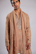 Peach Georgette Kurta Set