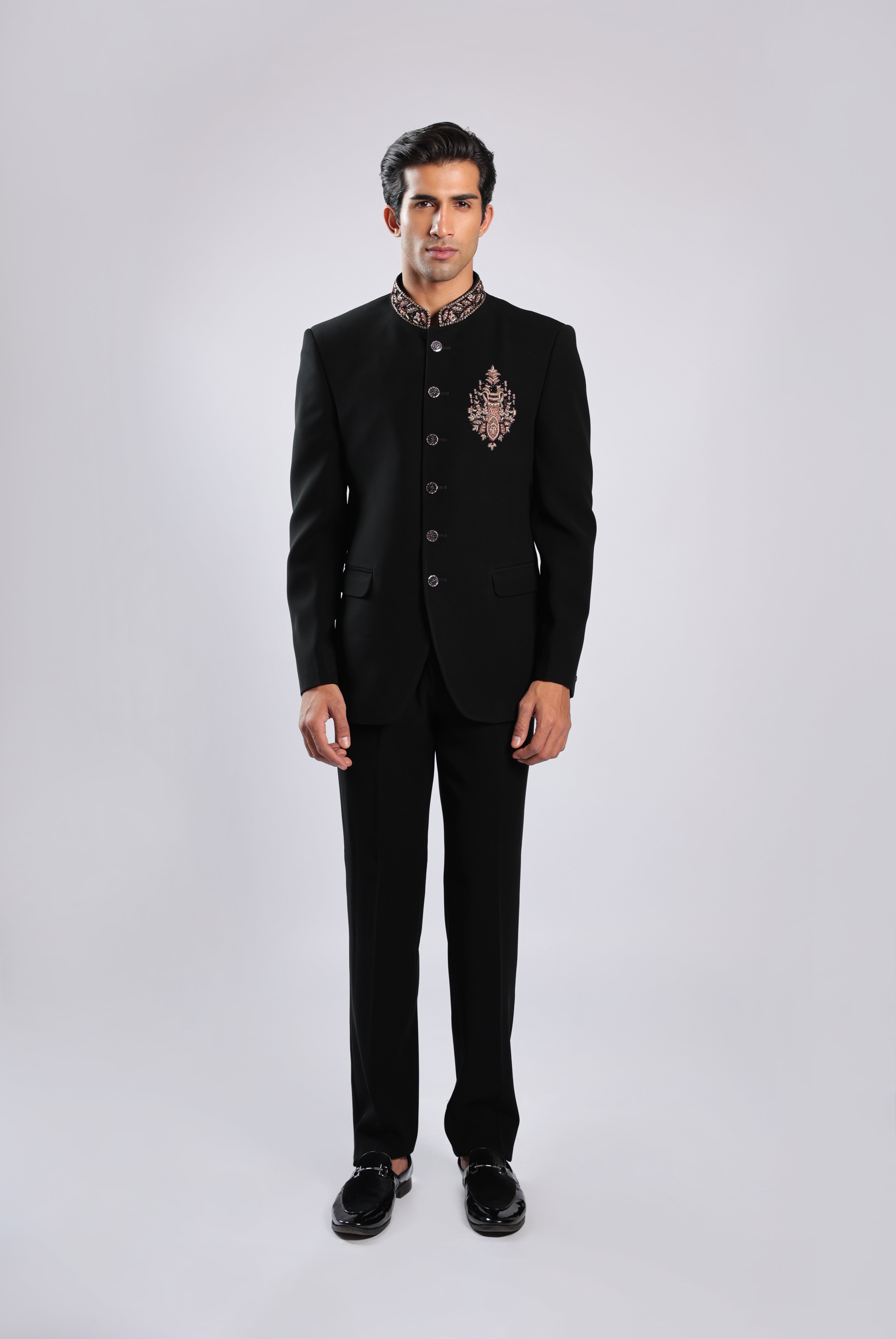 Black Japanese Faric Indo Set