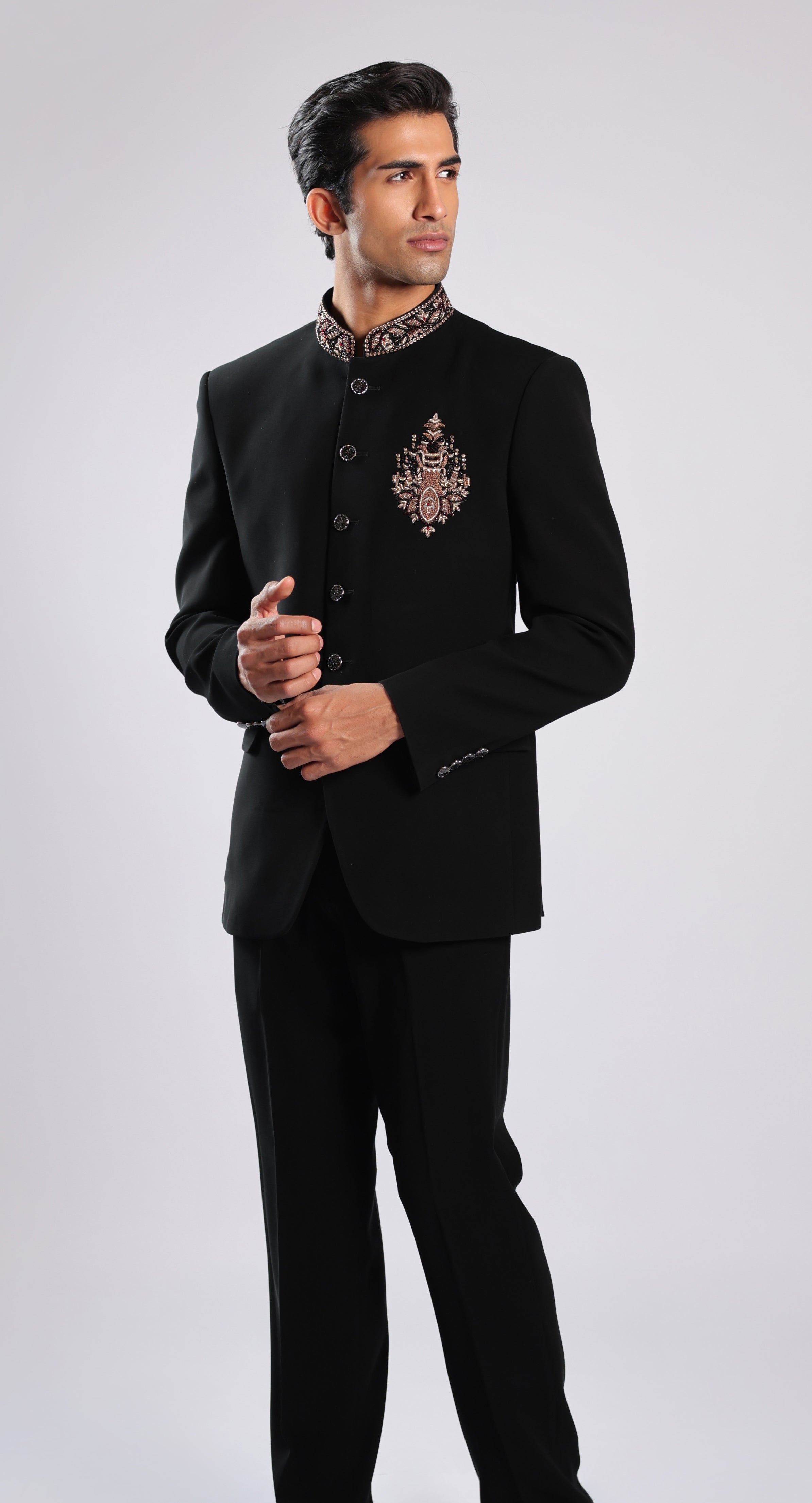 Black Japanese Fabric kurta set