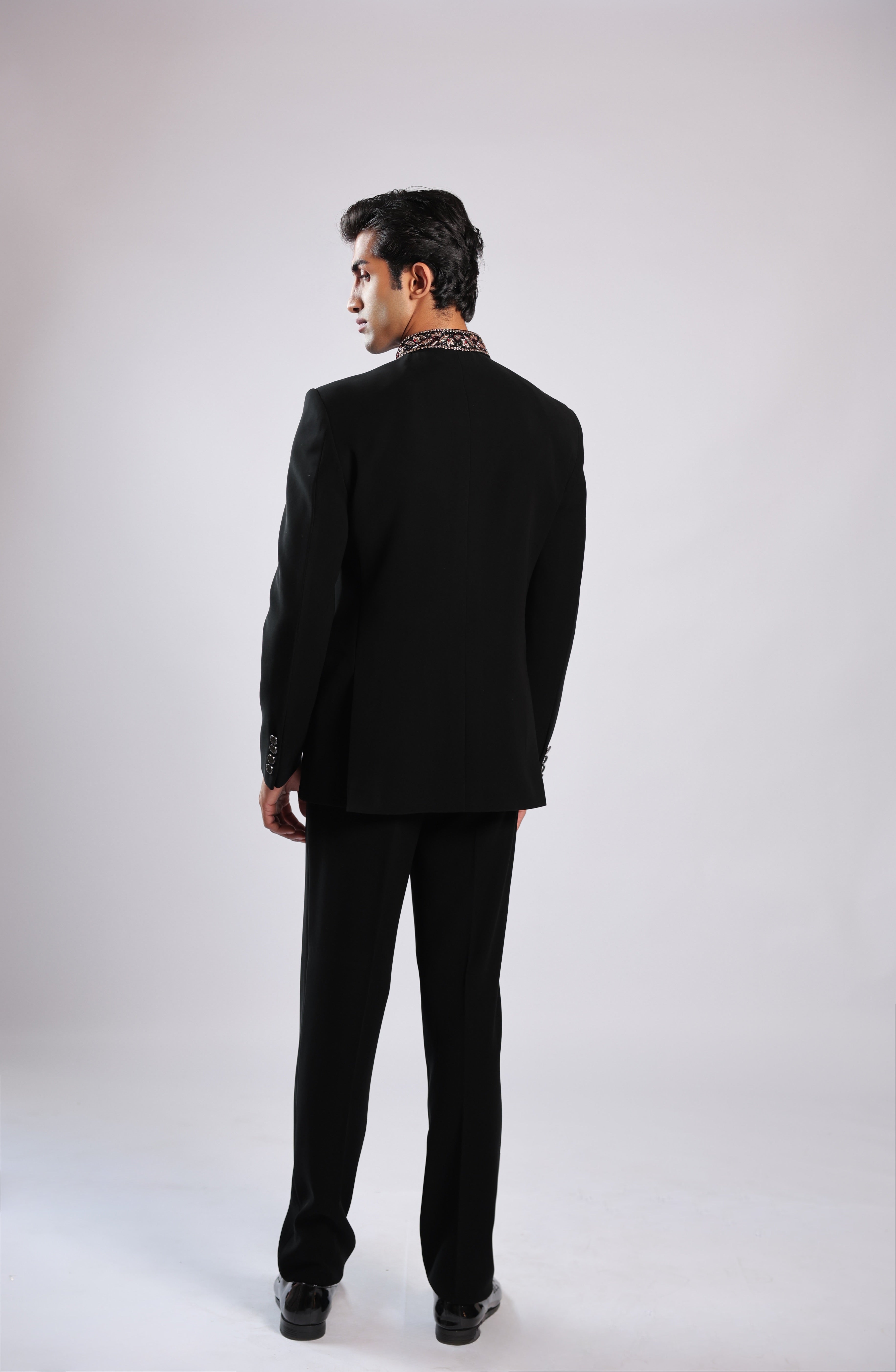 Black Japanese Faric Indo Set