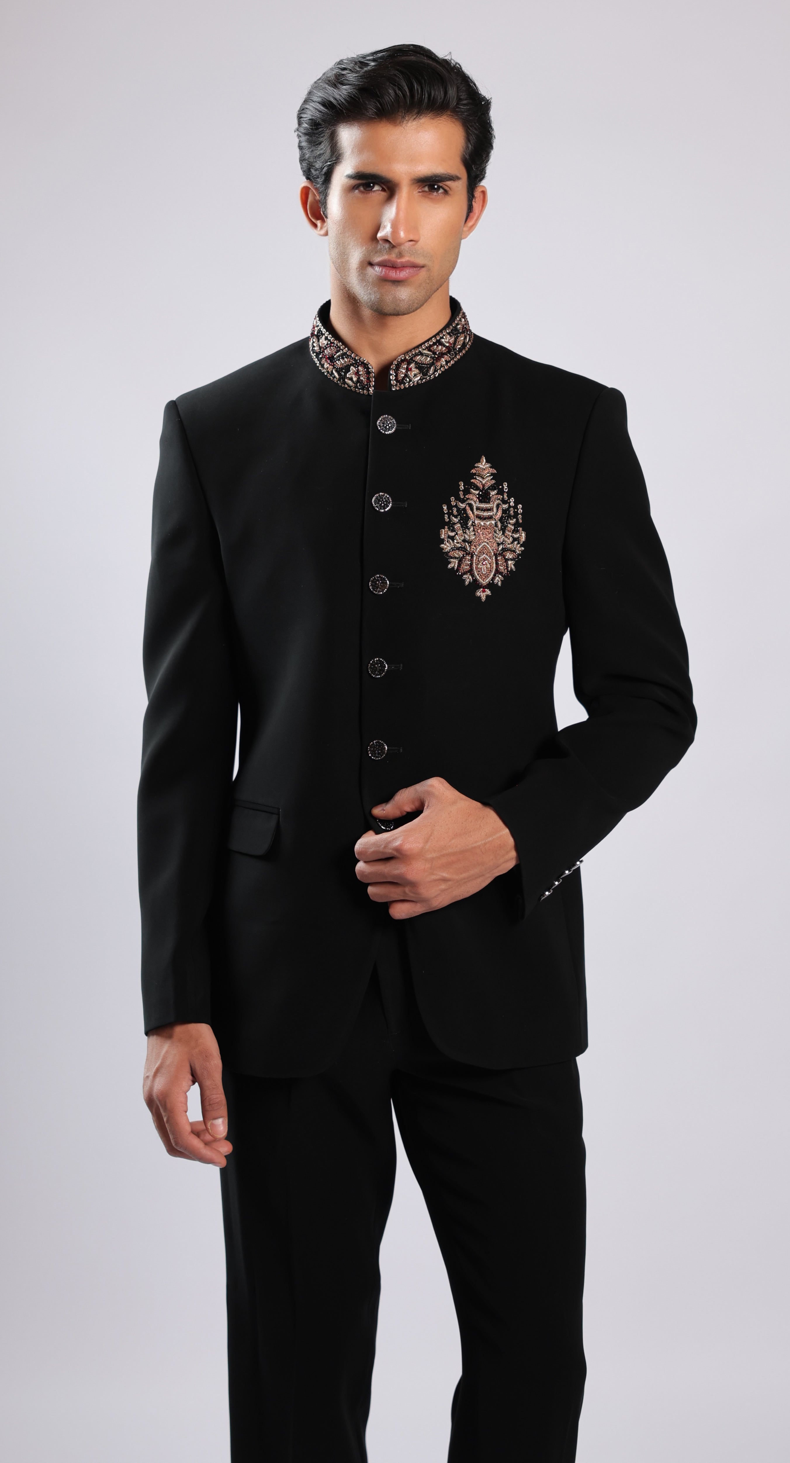 Black Japanese Fabric kurta set