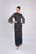 Navy Blue Net Gown