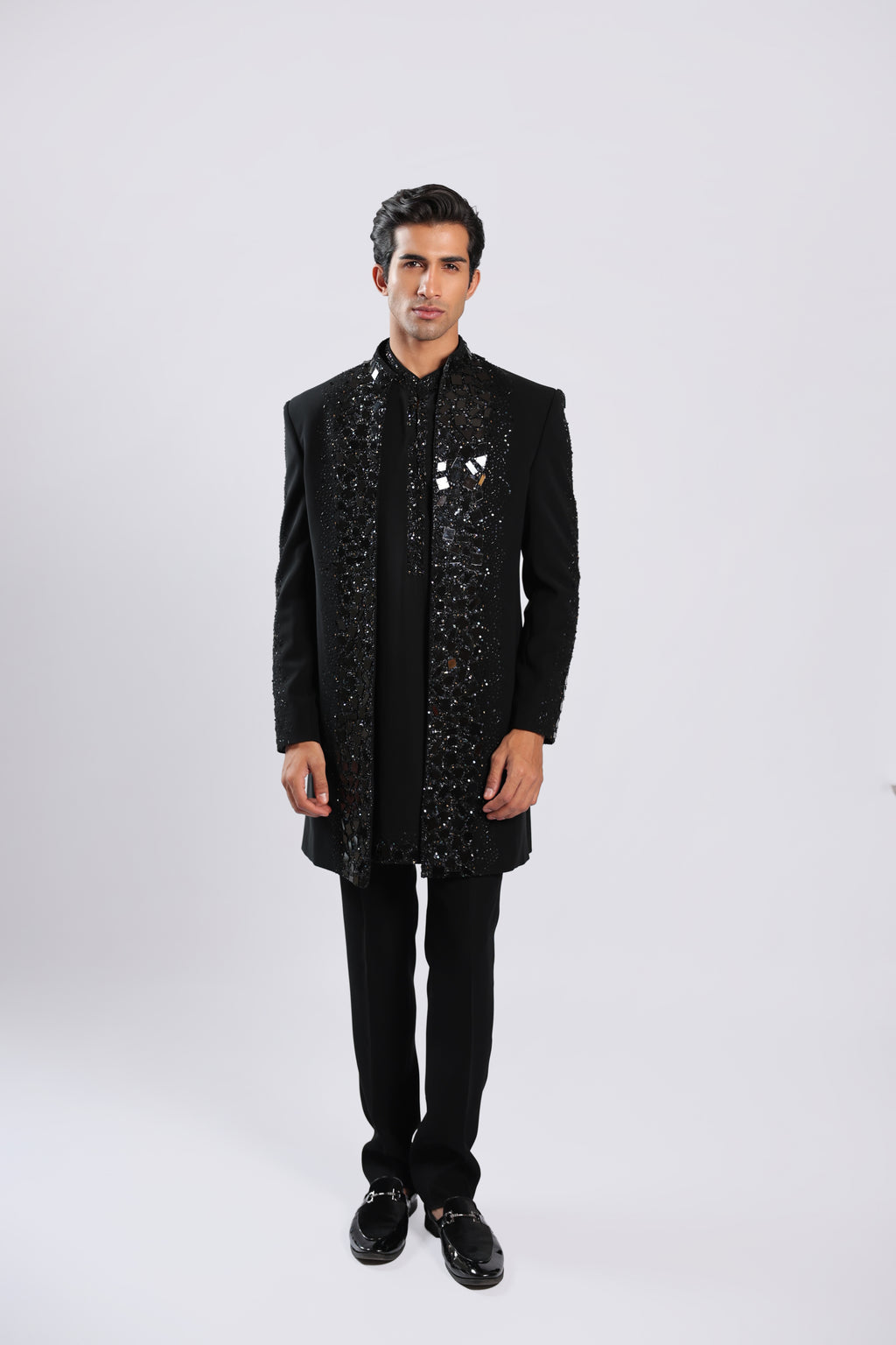 Black Japanese Faric Indo Set