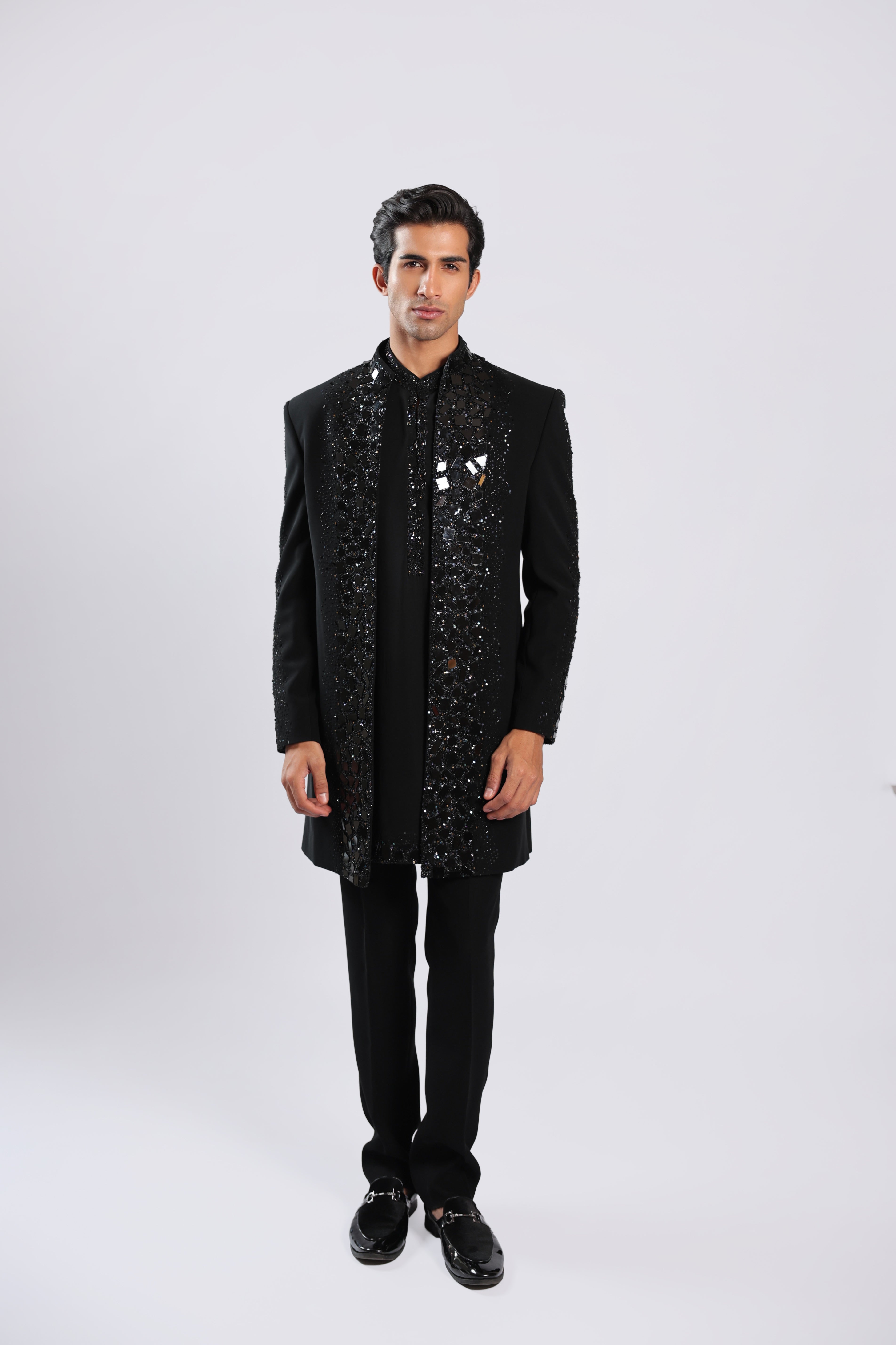 Black Japanese Faric Indo Set