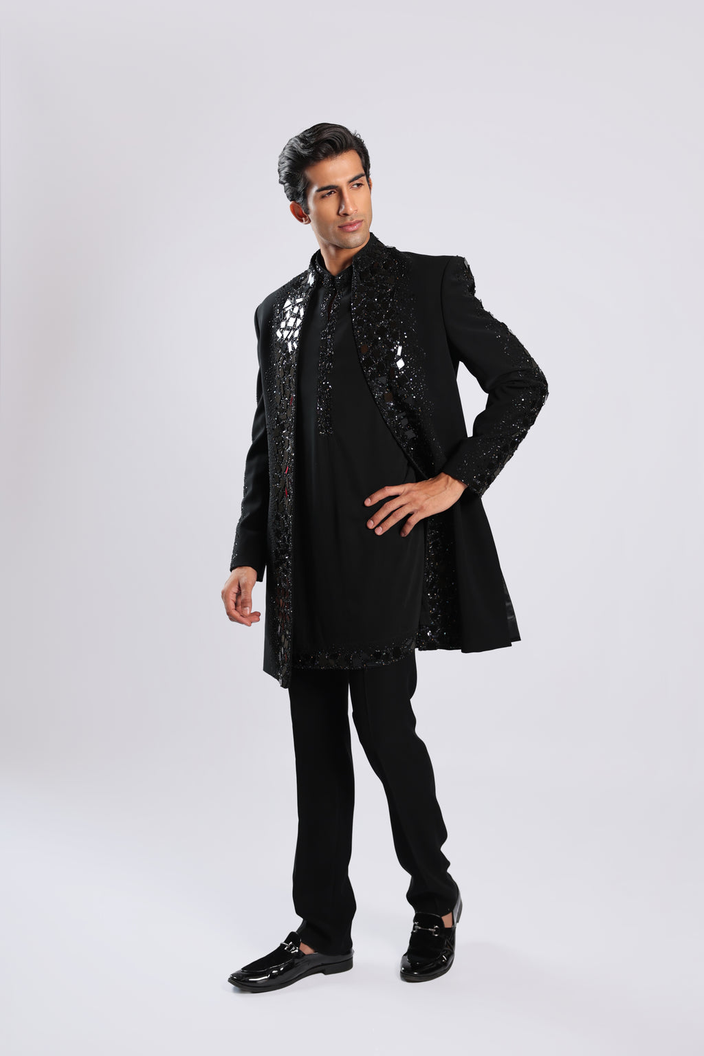 Black Japanese Faric Indo Set
