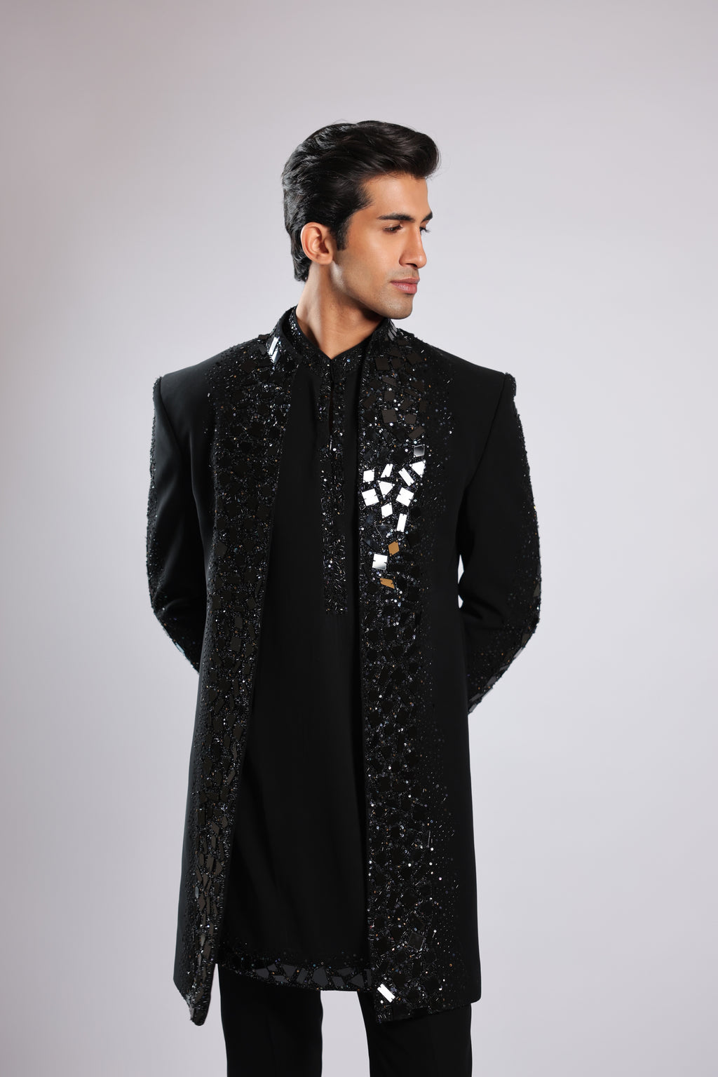 Black Japanese Faric Indo Set