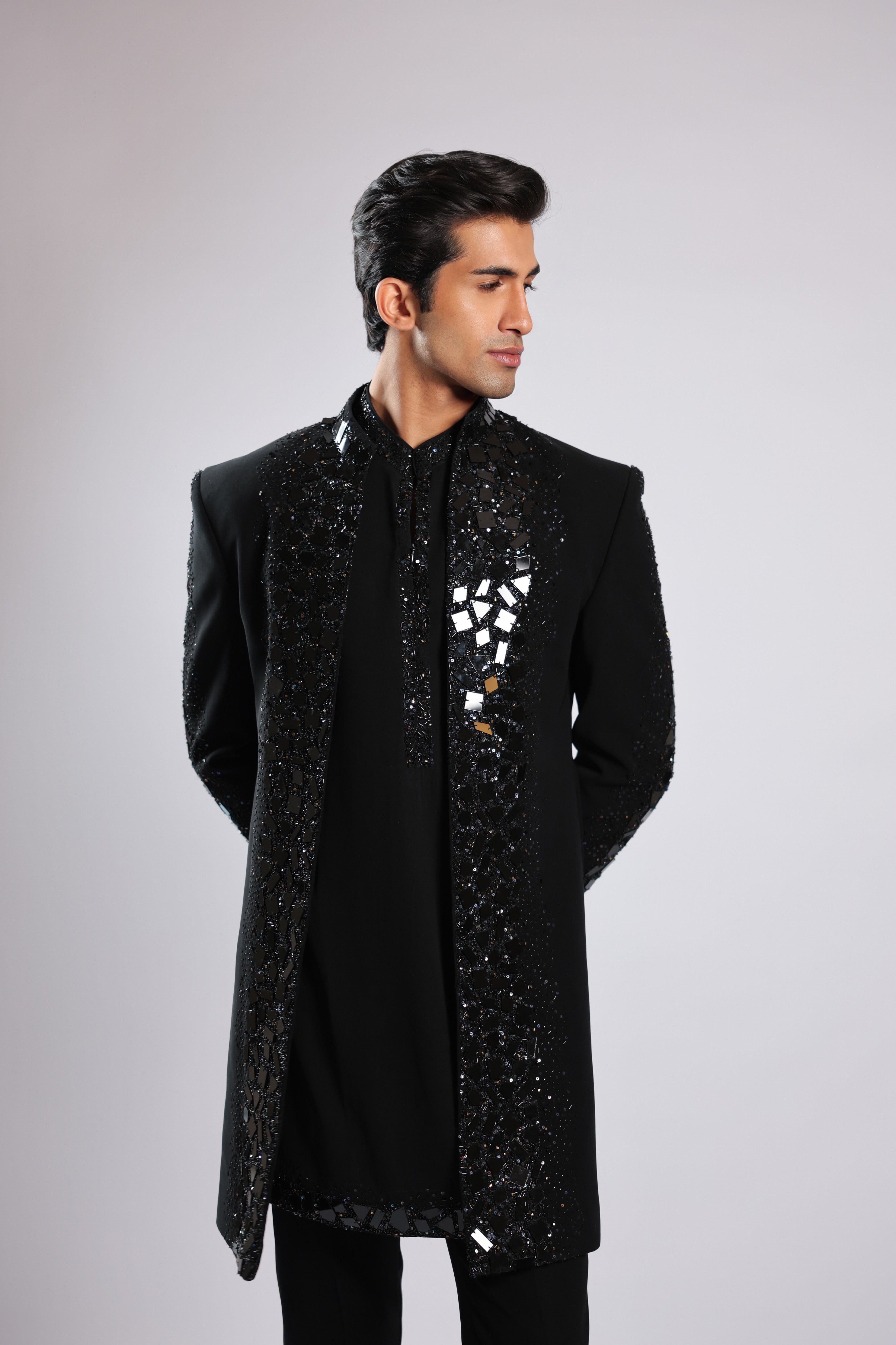 Black Japanese Faric Indo Set