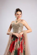Multi Georgette Lehenga Choli
