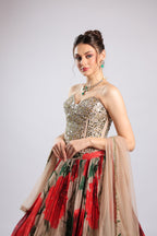 Multi Georgette Lehenga Choli