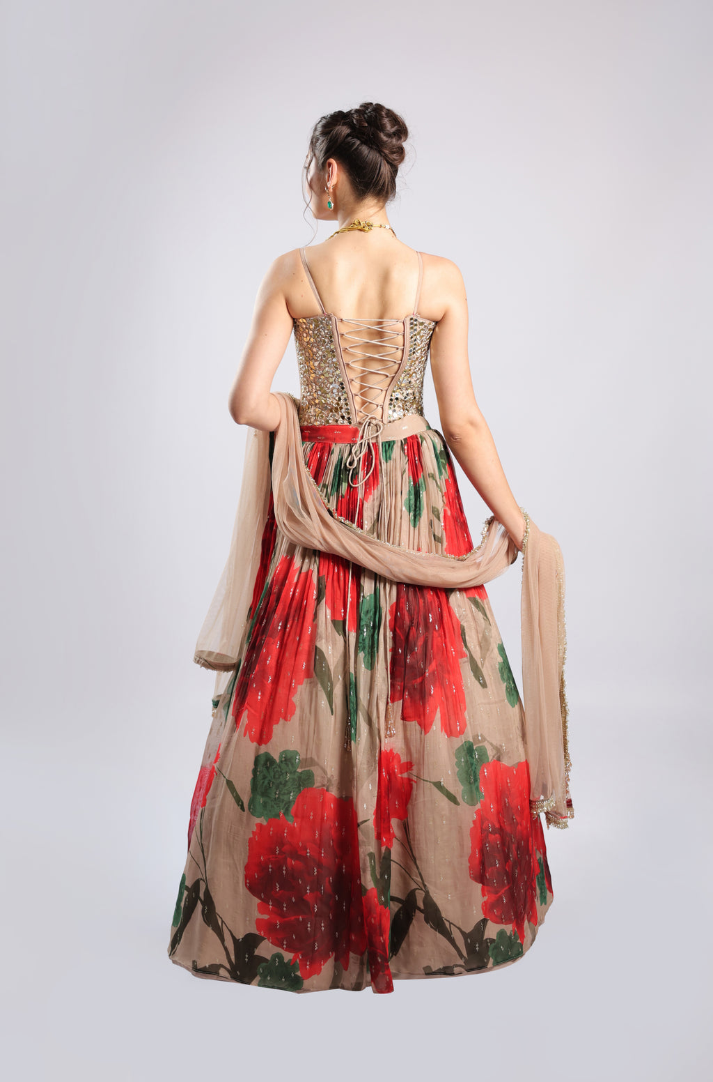 Multi Georgette Lehenga Choli