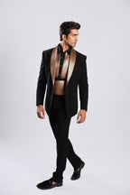 Black Japanese Faric Coat Pant by Karma