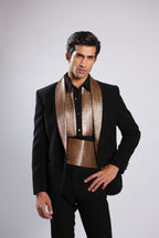 Black Japanese Faric Coat Pant by Karma