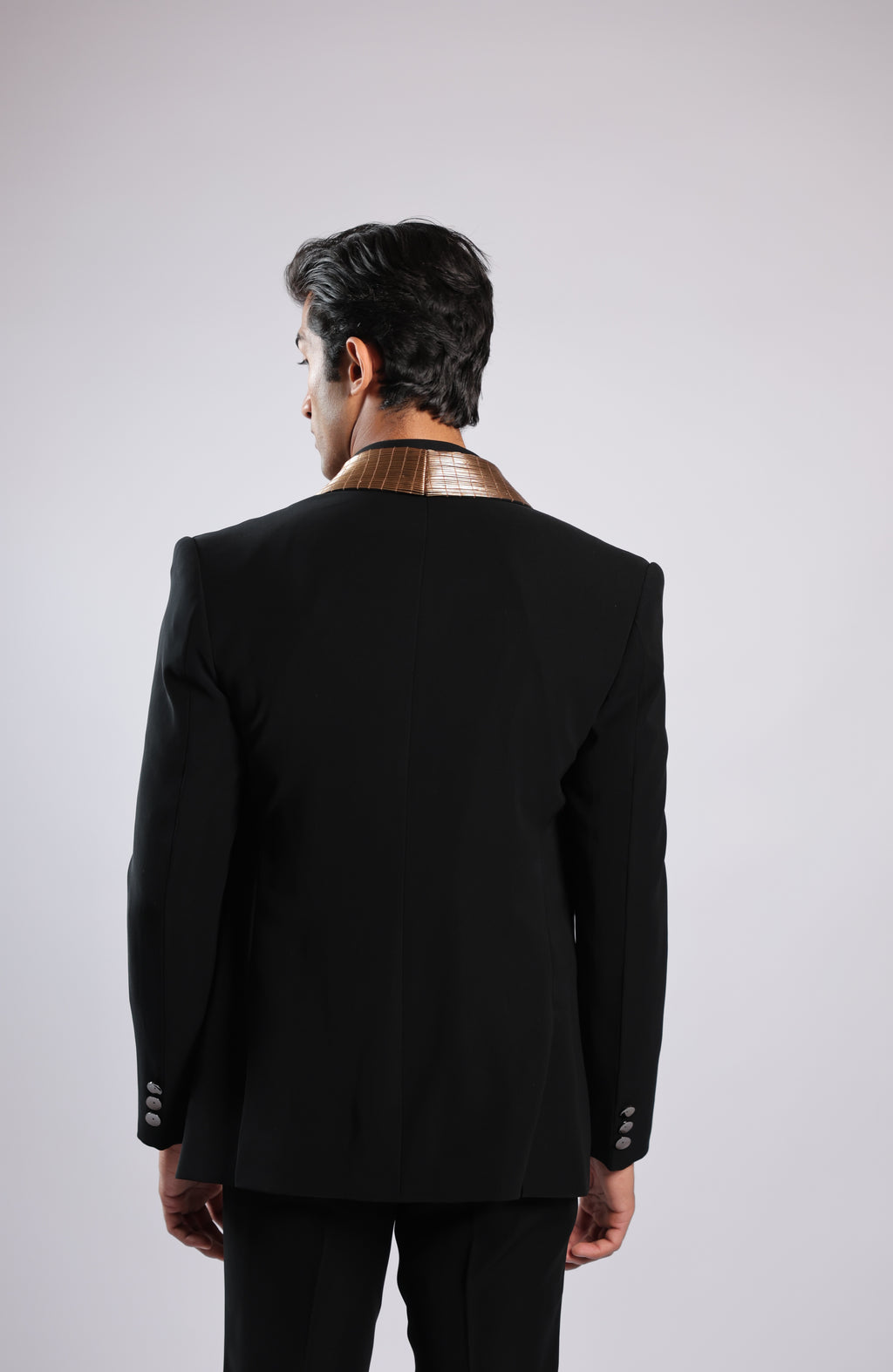 Black Japanese Faric Coat Pant by Karma