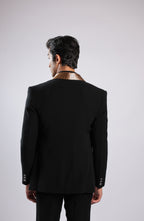 Black Japanese Faric Coat Pant by Karma