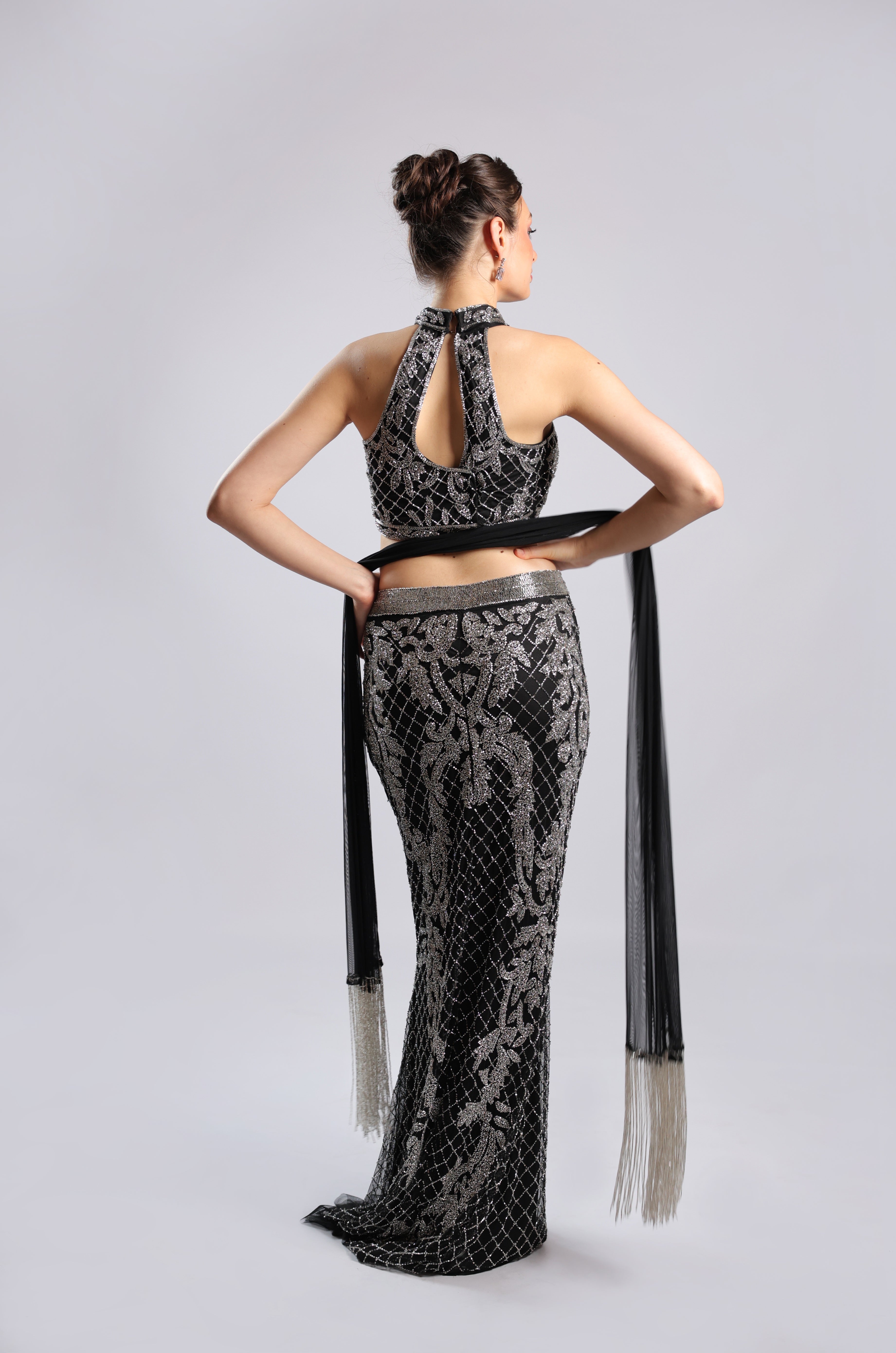 Black Net Lehenga Choli