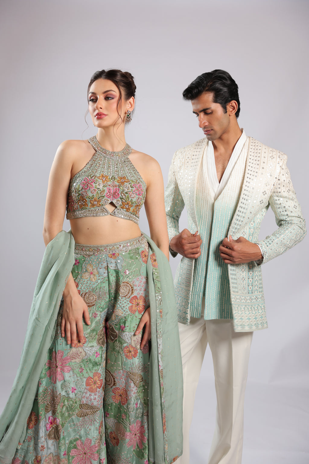 Ivory Lakhnawi Indo Set