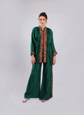 Emerald Green Crepe Rm Suit