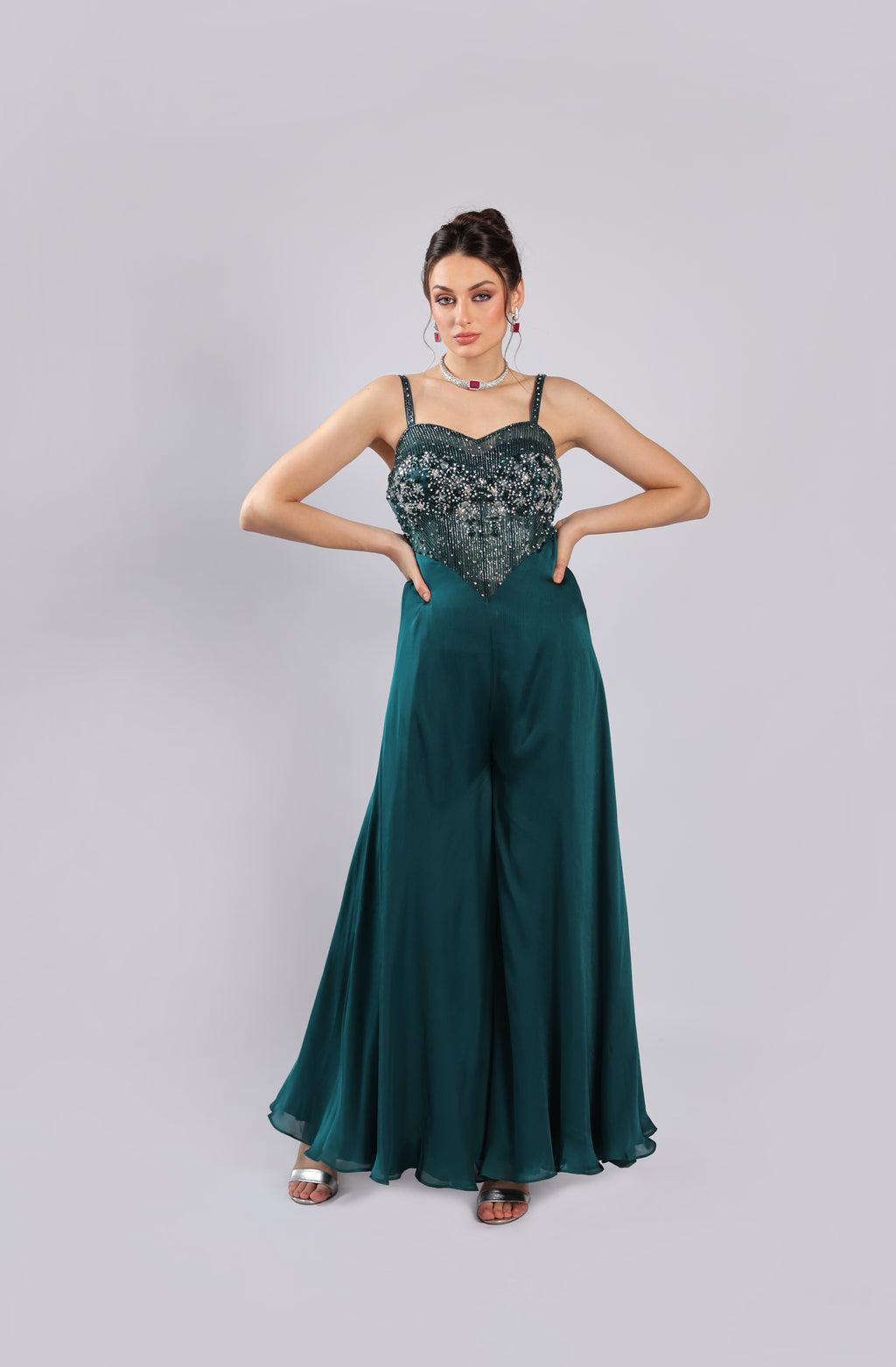 Teel Satin Jumpsuit