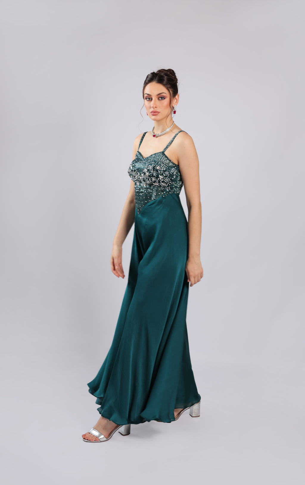 Teel Satin Jumpsuit