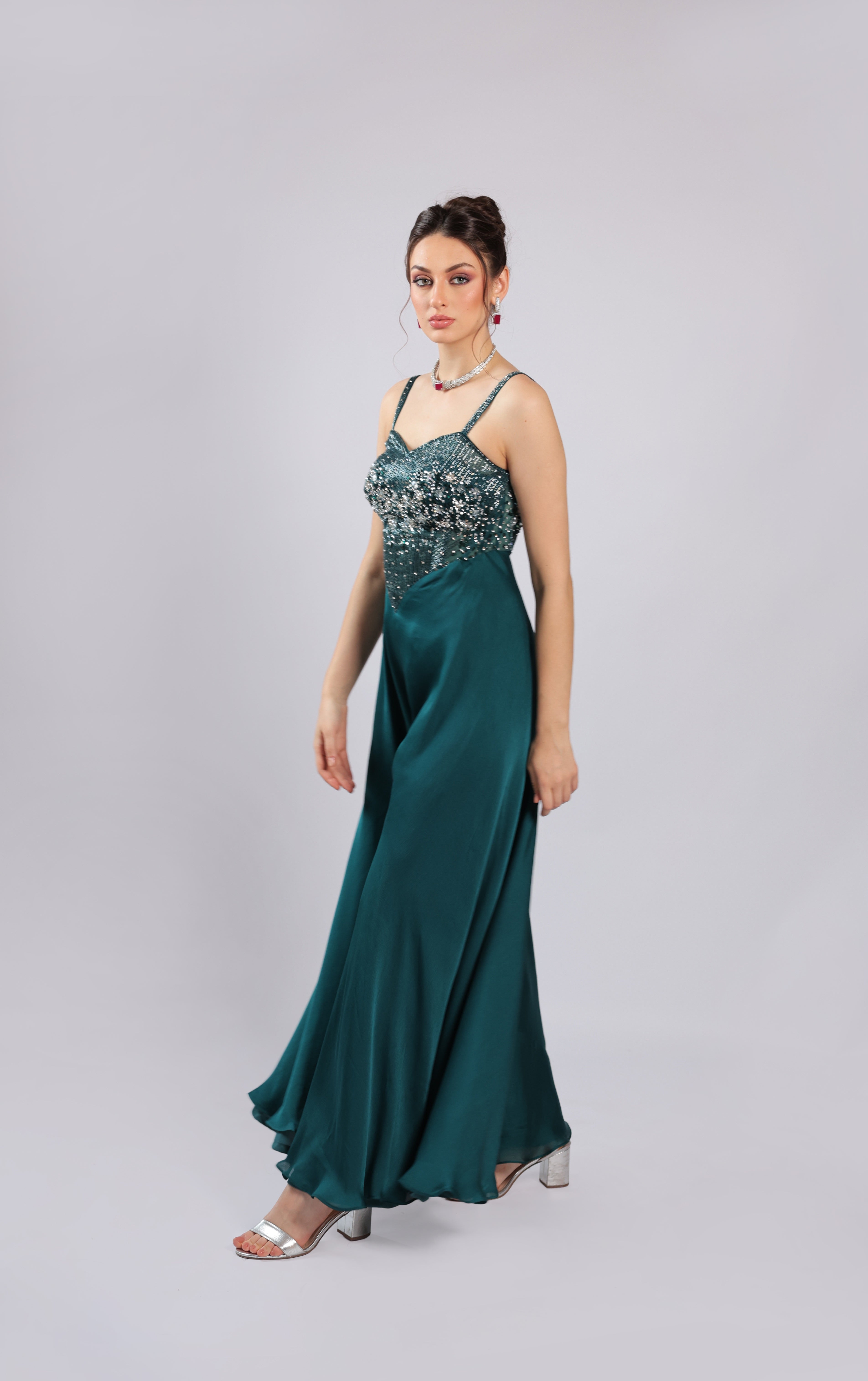 Teel Satin Jumpsuit
