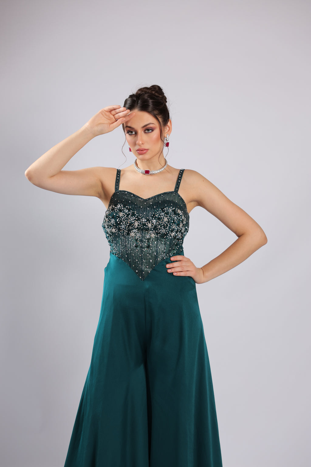 Teel Satin Jumpsuit
