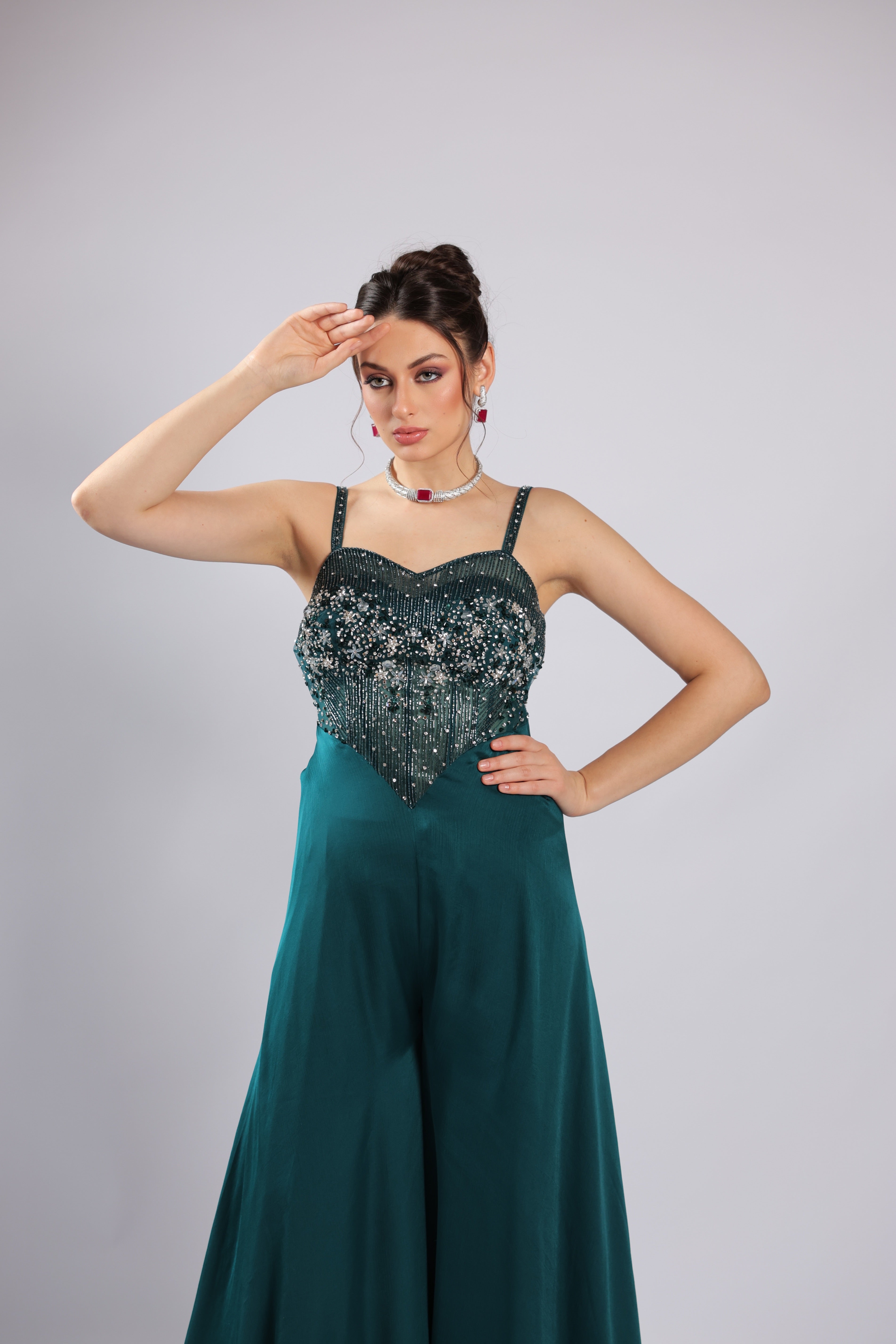 Teel Satin Jumpsuit