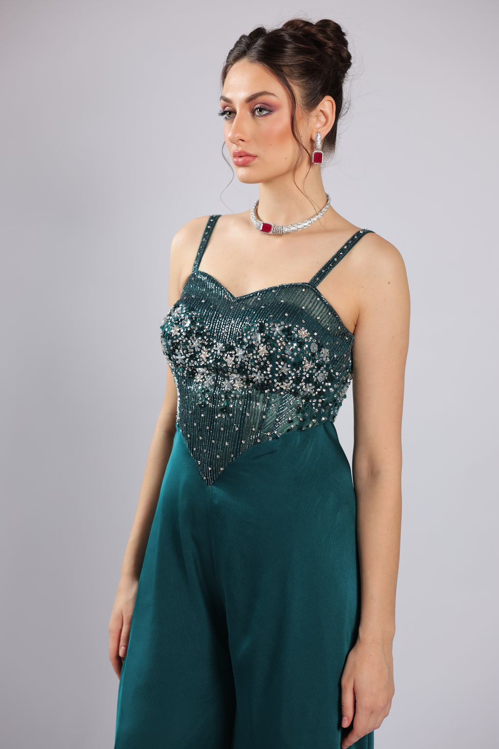 Teel Satin Jumpsuit