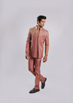 Onion Pink Cotton Silk Indo Set