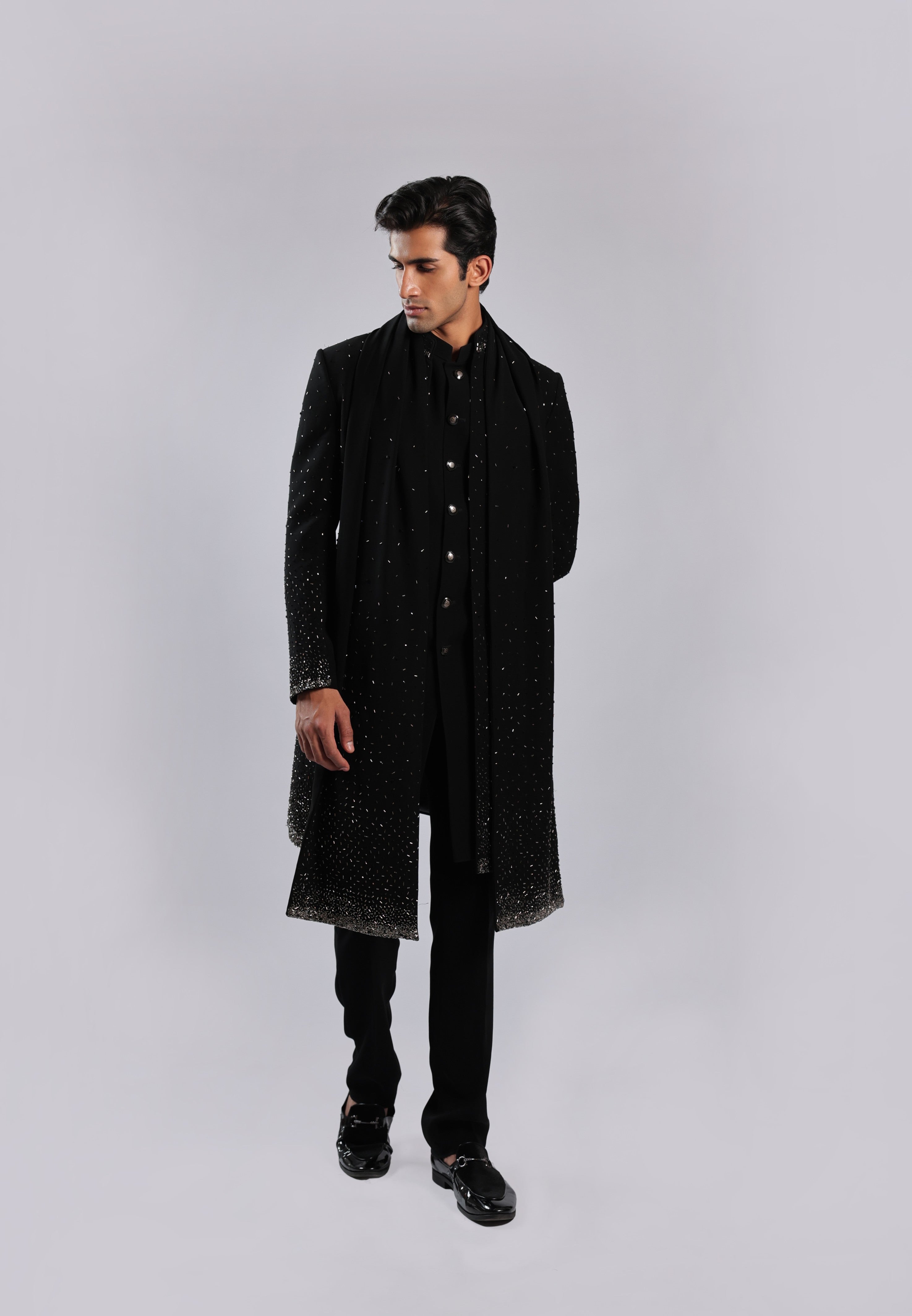 Black Japanese Faric Indo Set
