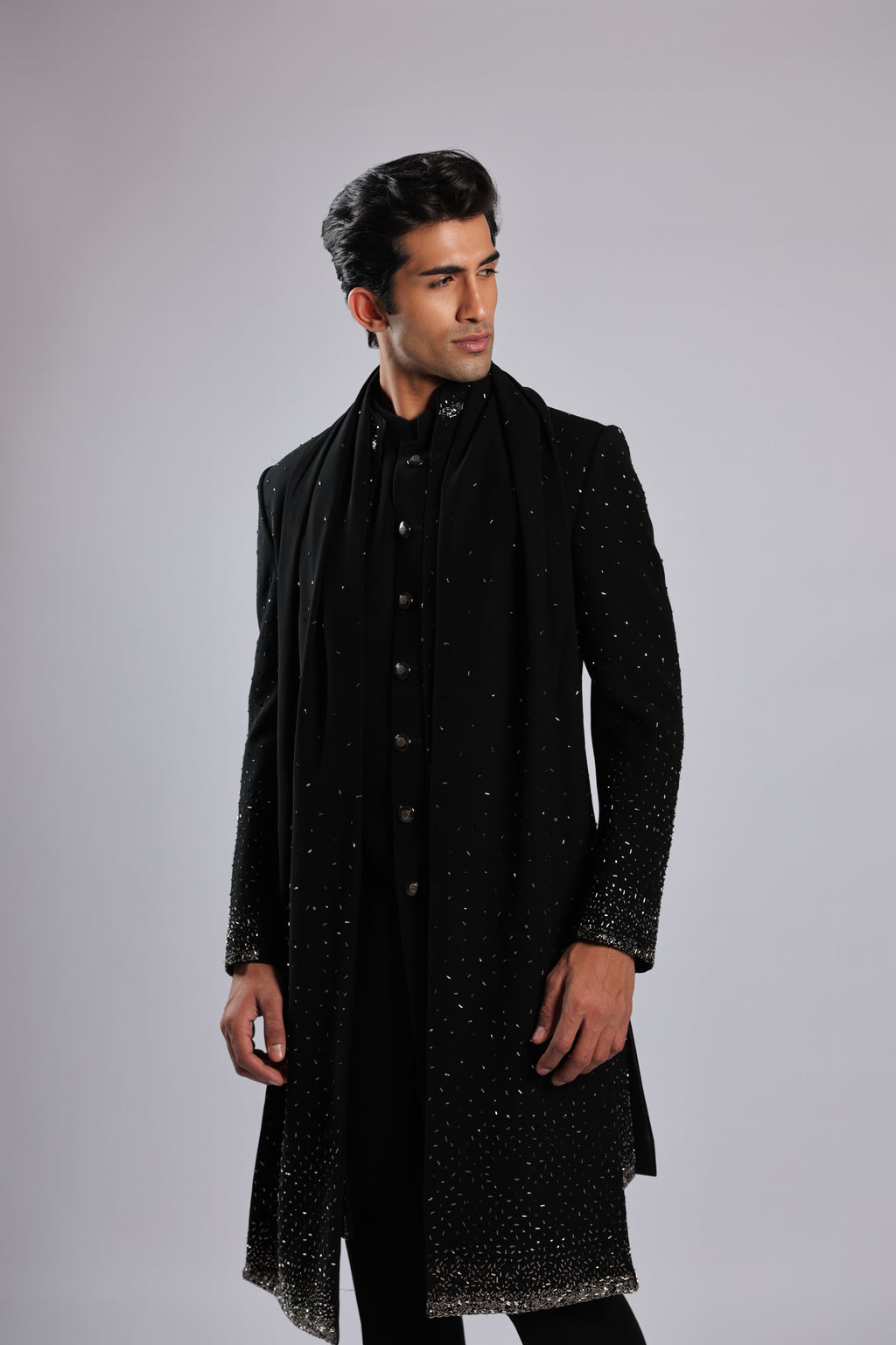 Black Japanese Faric Indo Set