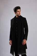Black Japanese Faric Indo Set