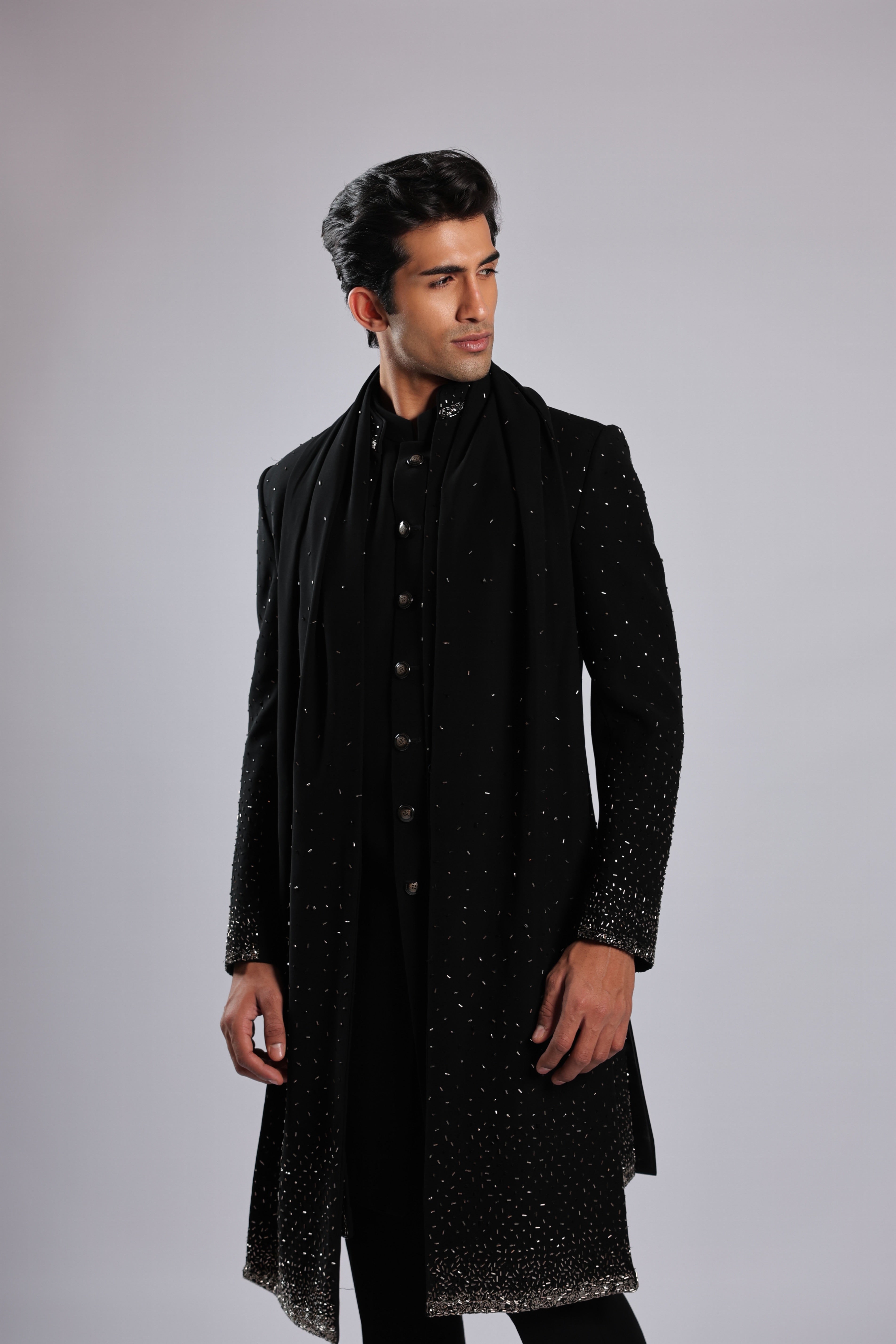 Black Japanese Faric Indo Set