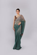 Green Lycra Saree