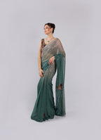 Green Lycra Saree