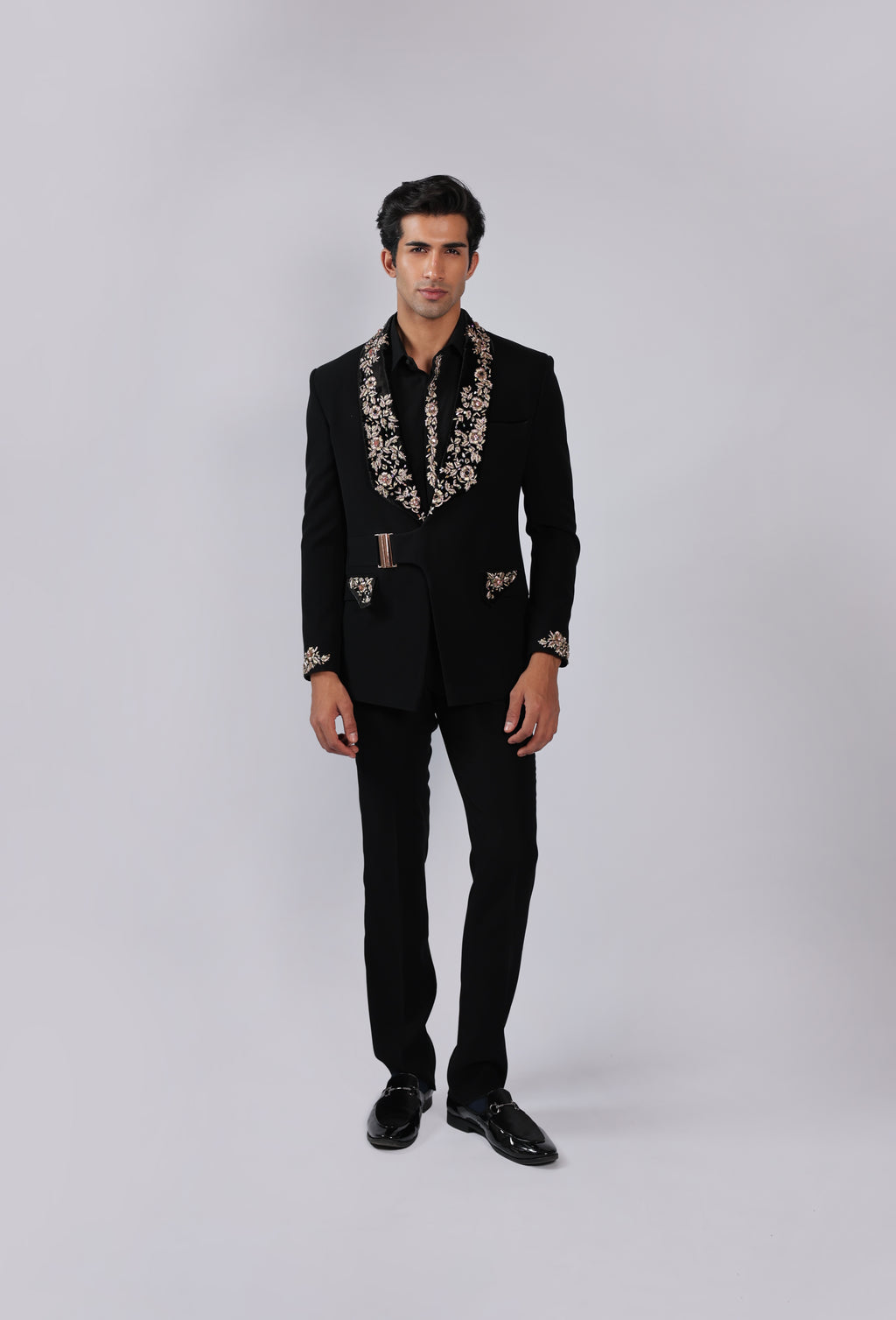 Black Japanese Faric Coat Pant