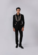 Black Japanese Faric Coat Pant