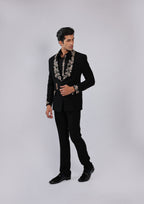 Black Japanese Faric Coat Pant