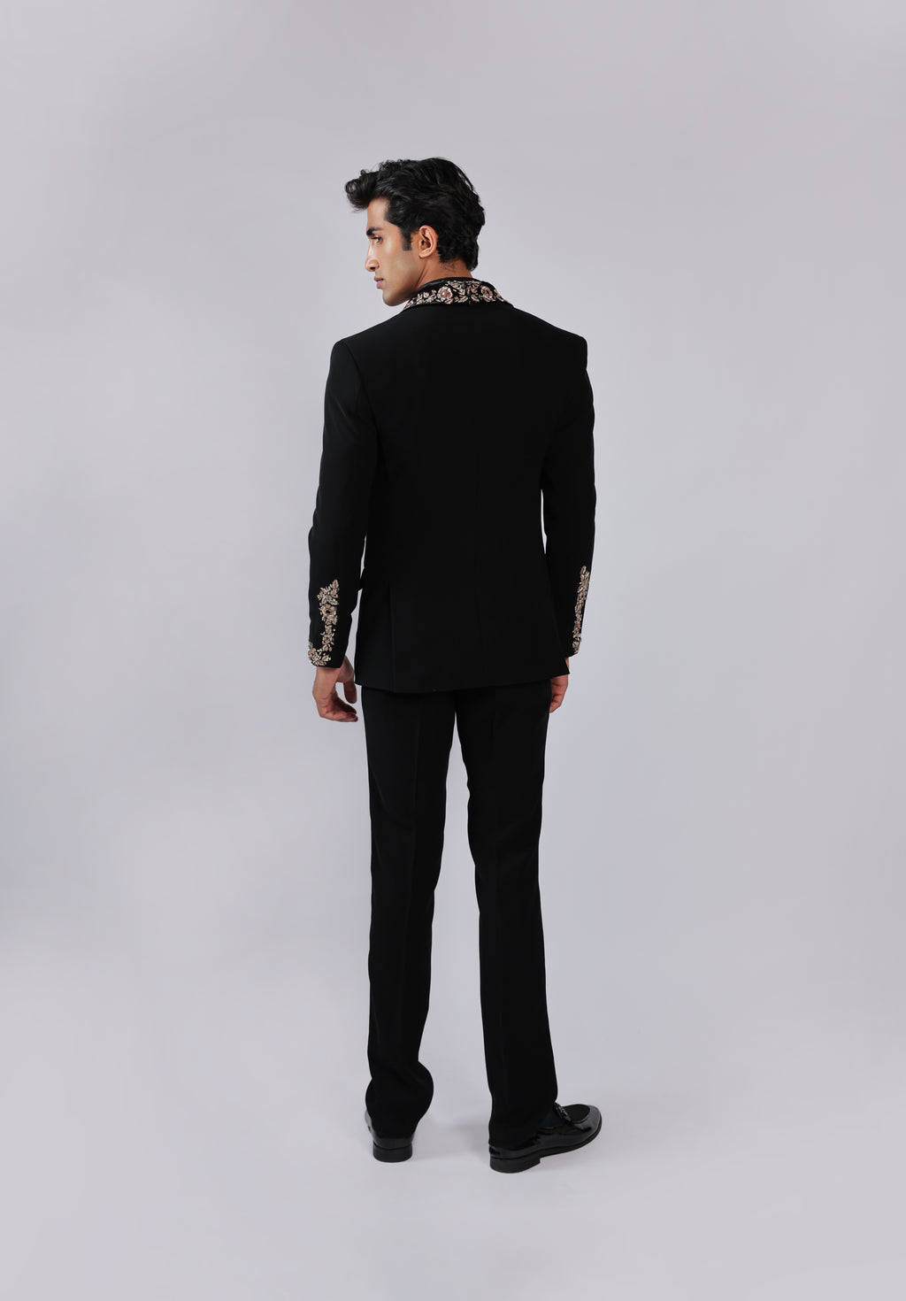 Black Japanese Faric Coat Pant