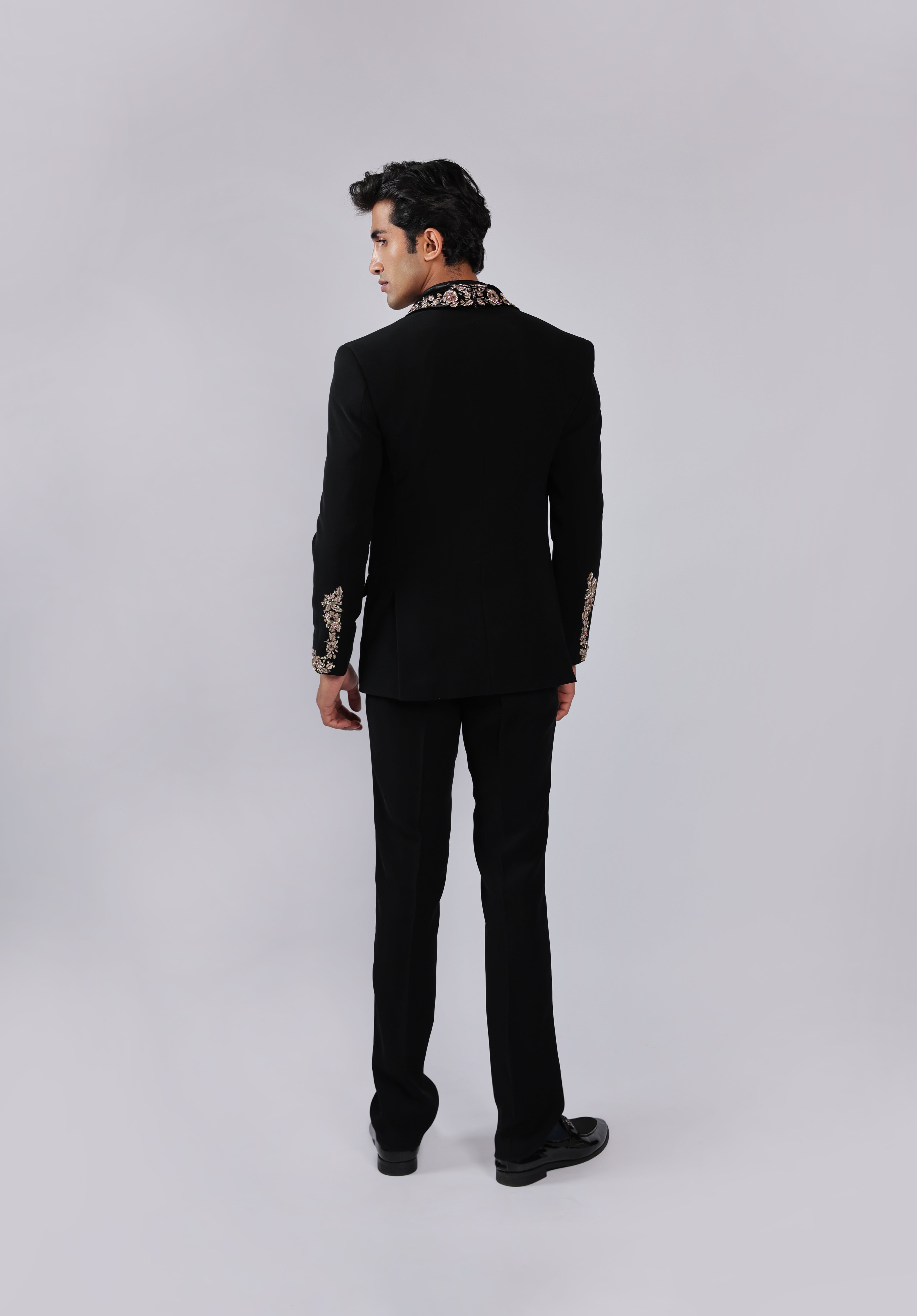Black Japanese Faric Coat Pant