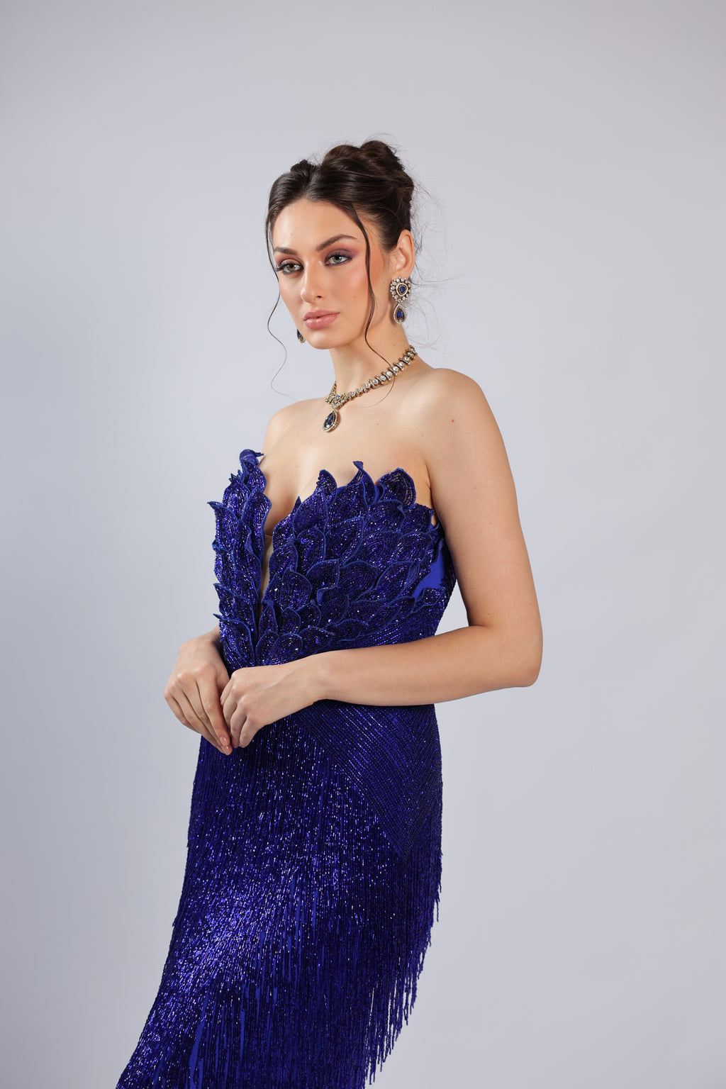 Royal Blue Lycra Gown