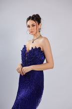 Royal Blue Lycra Gown
