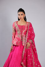 Rani Lehenga Choli in Tafta Silk with Zari , Sequins