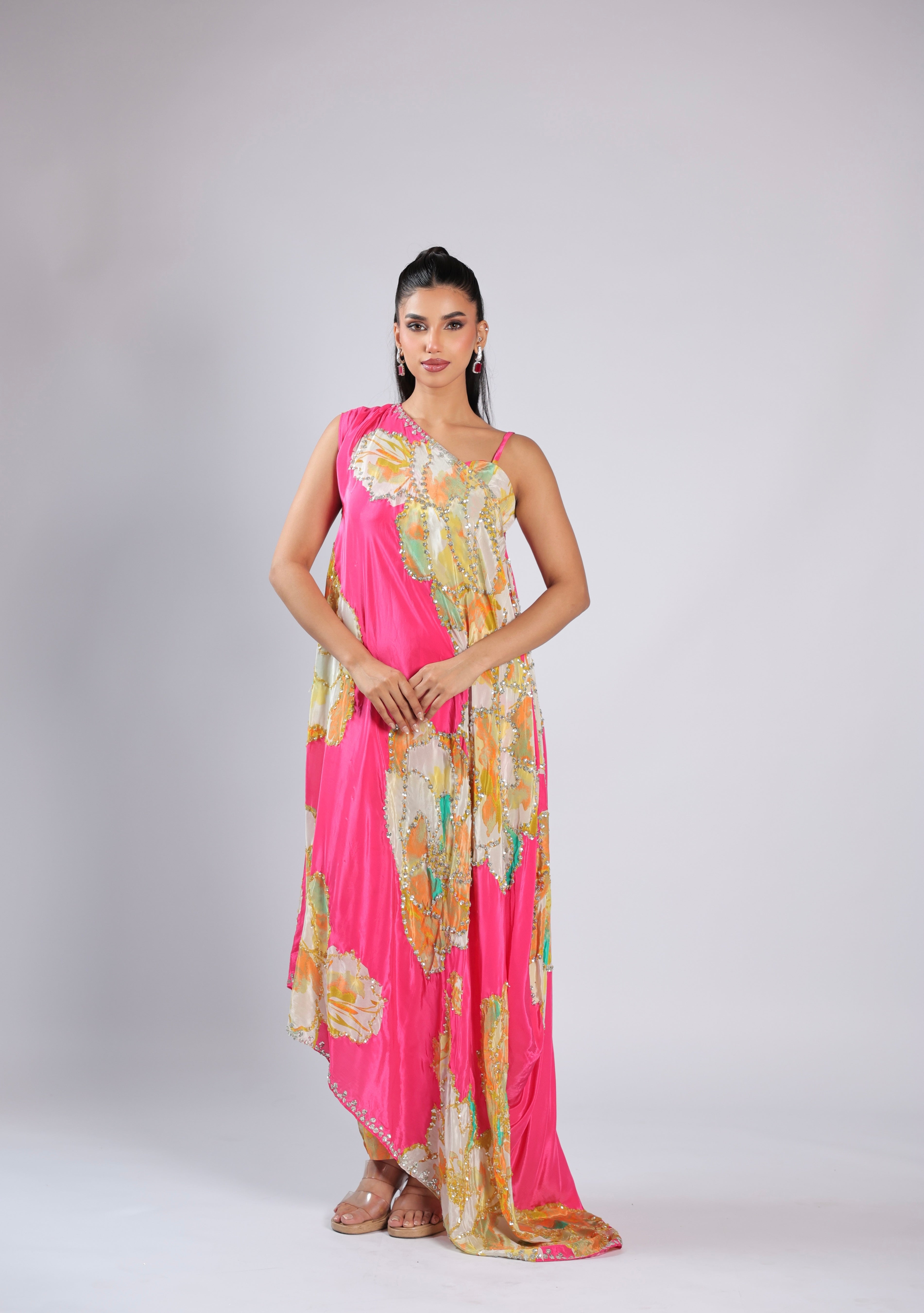 Rani Cord Set in Crepe with Sequins &  Beat Work
