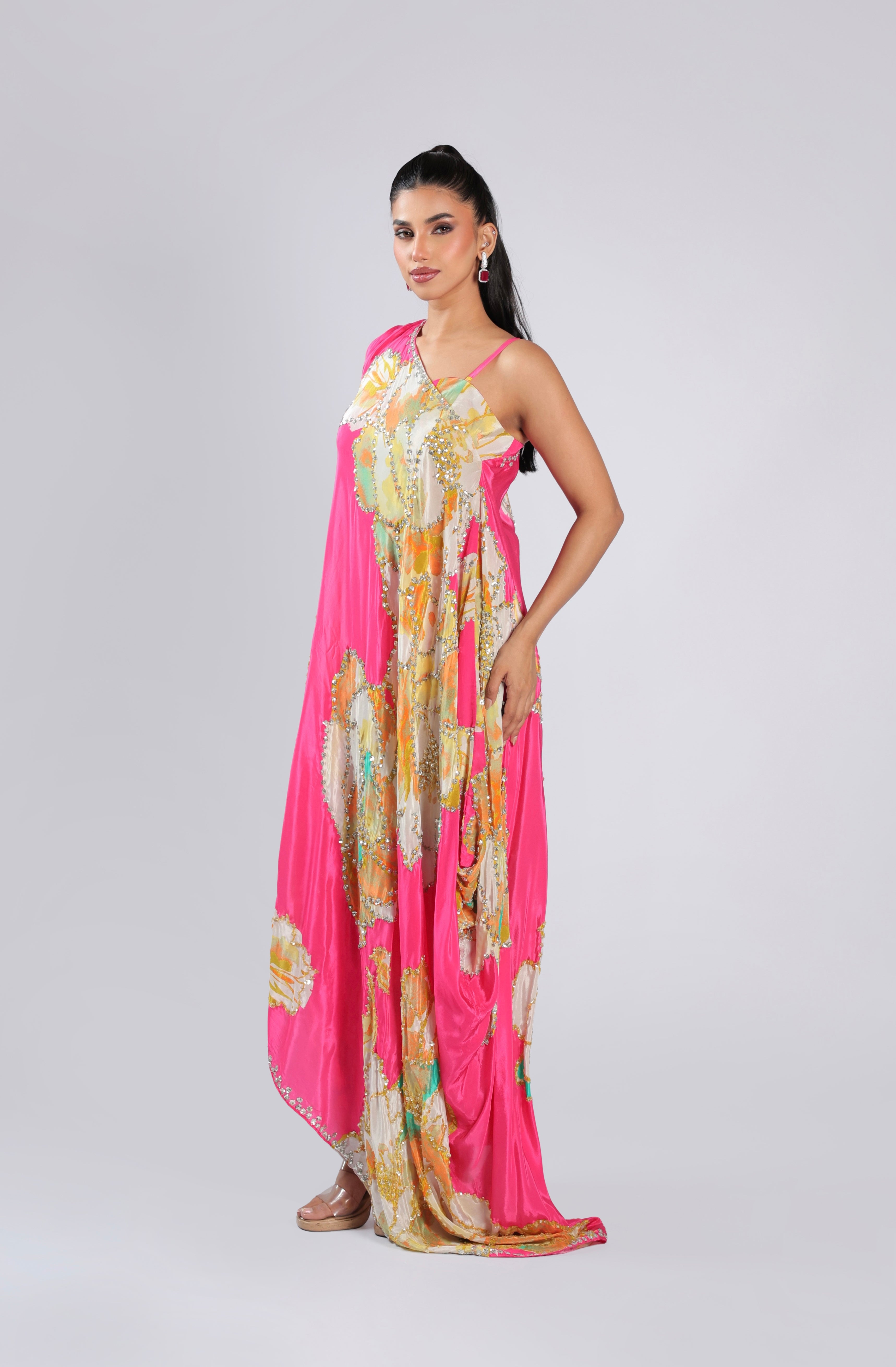 Rani Cord Set in Crepe with Sequins &  Beat Work